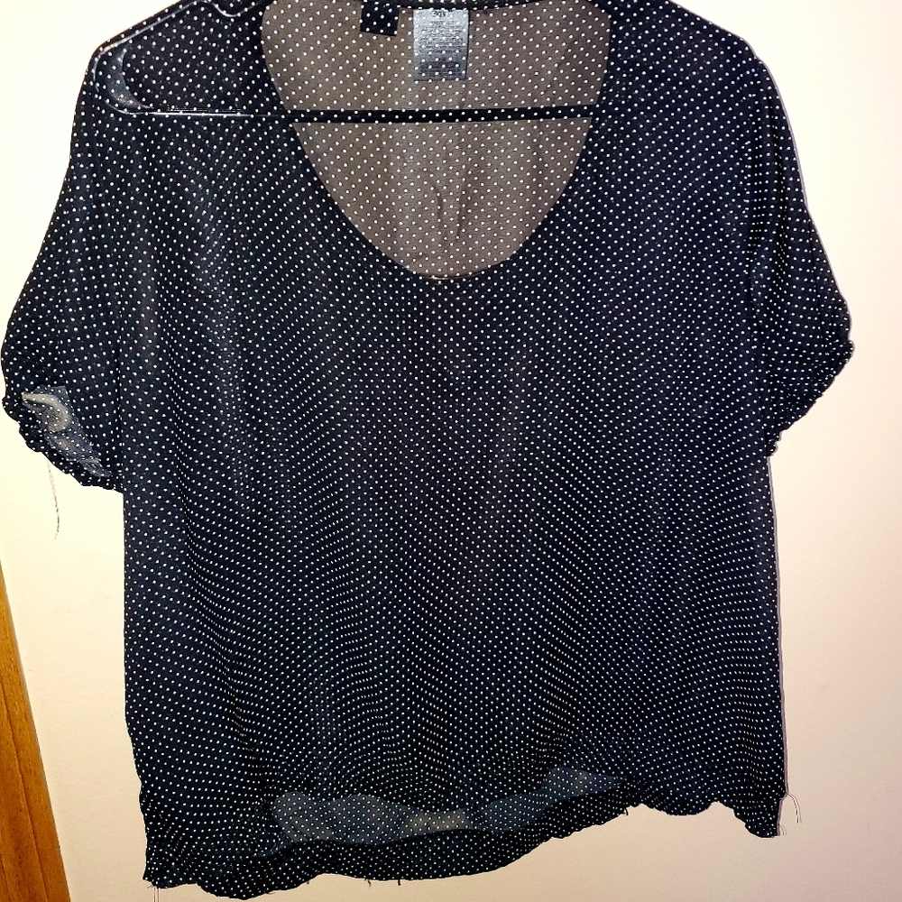 Covington, Large, Black with White Polka Dots